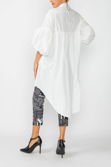 White Eyelet Tunic Top